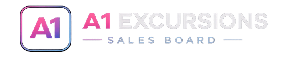 A1 Excursions Sales Board
